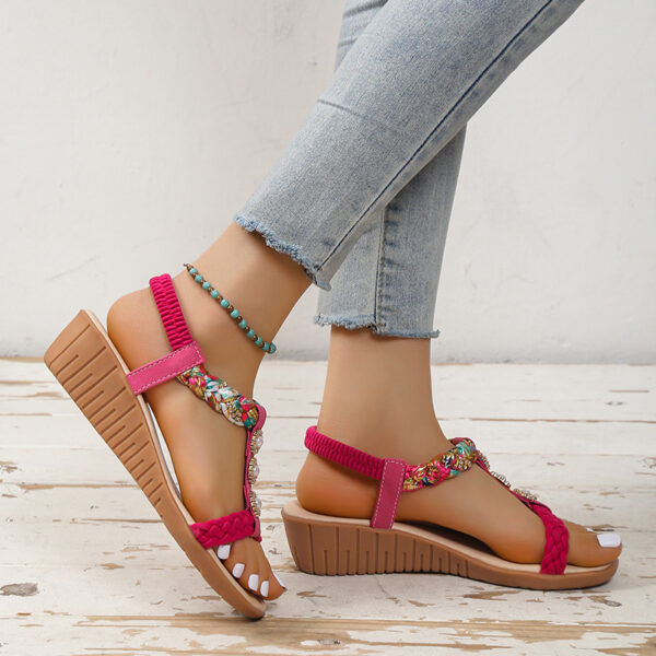 Bohemian Braided Sandals Summer Beach Shoes Women - Image 8