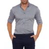 Long Sleeve Zipper Shirt With Button Design Fashion Lapel Tops For Mens Clothing - Image 2