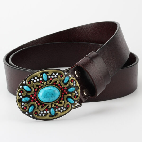 Fashion Bead Leather Women Belt Decoration - Image 4