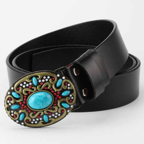 Fashion Bead Leather Women Belt Decoration - Image 5