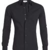 Long Sleeve Zipper Shirt With Button Design Fashion Lapel Tops For Mens Clothing - Image 3