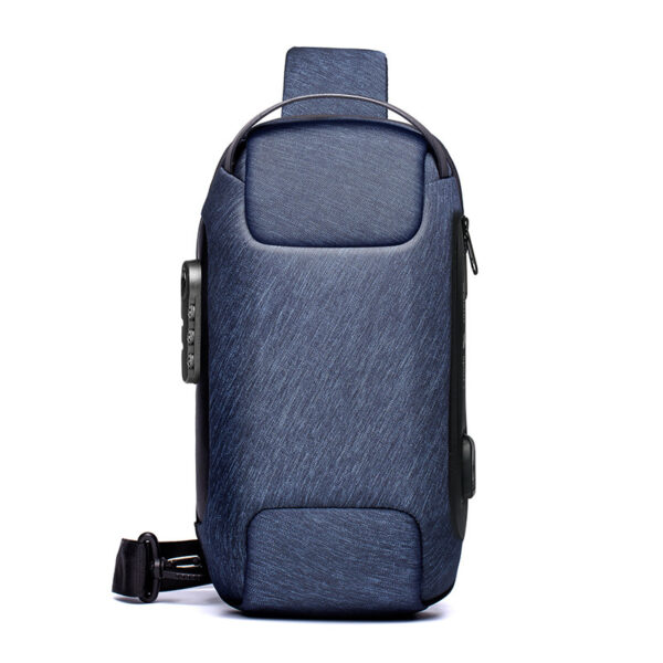 Waterproof USB Anti-theft Bag Men Oxford Crossbody Shoulder Bag Sling Multifunction Short Travel Messenger Chest Pack - Image 9