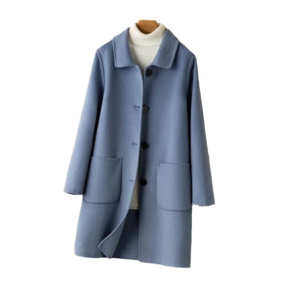 Korean Style Double-sided Cashmere Woolen Coat - Image 4