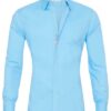 Long Sleeve Zipper Shirt With Button Design Fashion Lapel Tops For Mens Clothing - Image 8