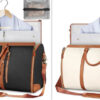 Large Capacity Travel Duffle Bag Women's Handbag Folding Suit Bag Waterproof Clothes Totes - Image 3